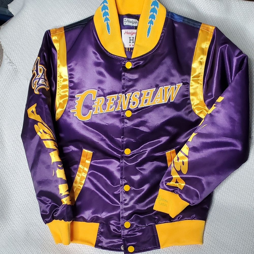 Heritage Kids Purple and Gold Varsity Jacket